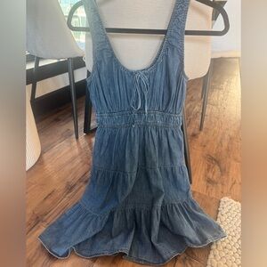 GAP Blue Denim Sleeveless Dress